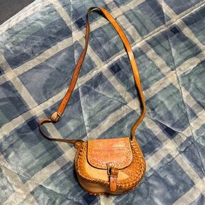 Leather Long Strap Bag From Mexico